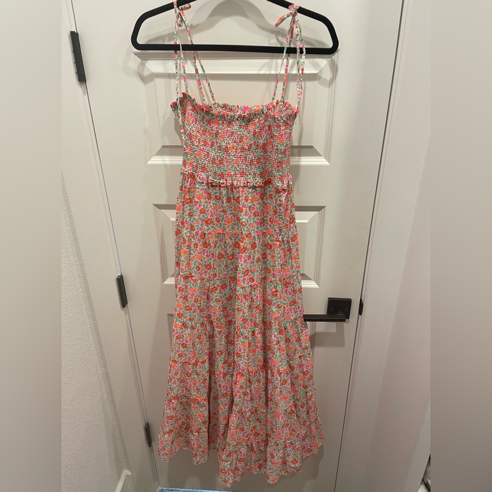 J. Crew Floral Midi Dress